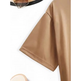 Women'S Y2K-Inspired Casual T-Shirt with Cartoon Print - Short Sleeve, Round Neck, All-Season Top | Playful Anime-Style Design with Bow and Weightlifting