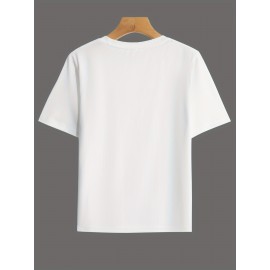 [Breast Cancer Awareness Shirt] Plus Size Breast Cancer Awareness T-Shirt for Women | Soft & Comfortable Round Neck Short Sleeve Tee with Pink Ribbon Graphic & 