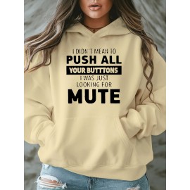 [Plus Size Sweatshirt] Plus Size Women's Casual Sweatshirt | Autumn and Winter Long-Sleeved Pullover with Pockets | Mute S Printed Round Neck