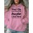[Humorous Sweatshirt] Plus Size Women's Casual Sweatshirt | Yes I Do s - Humorous 